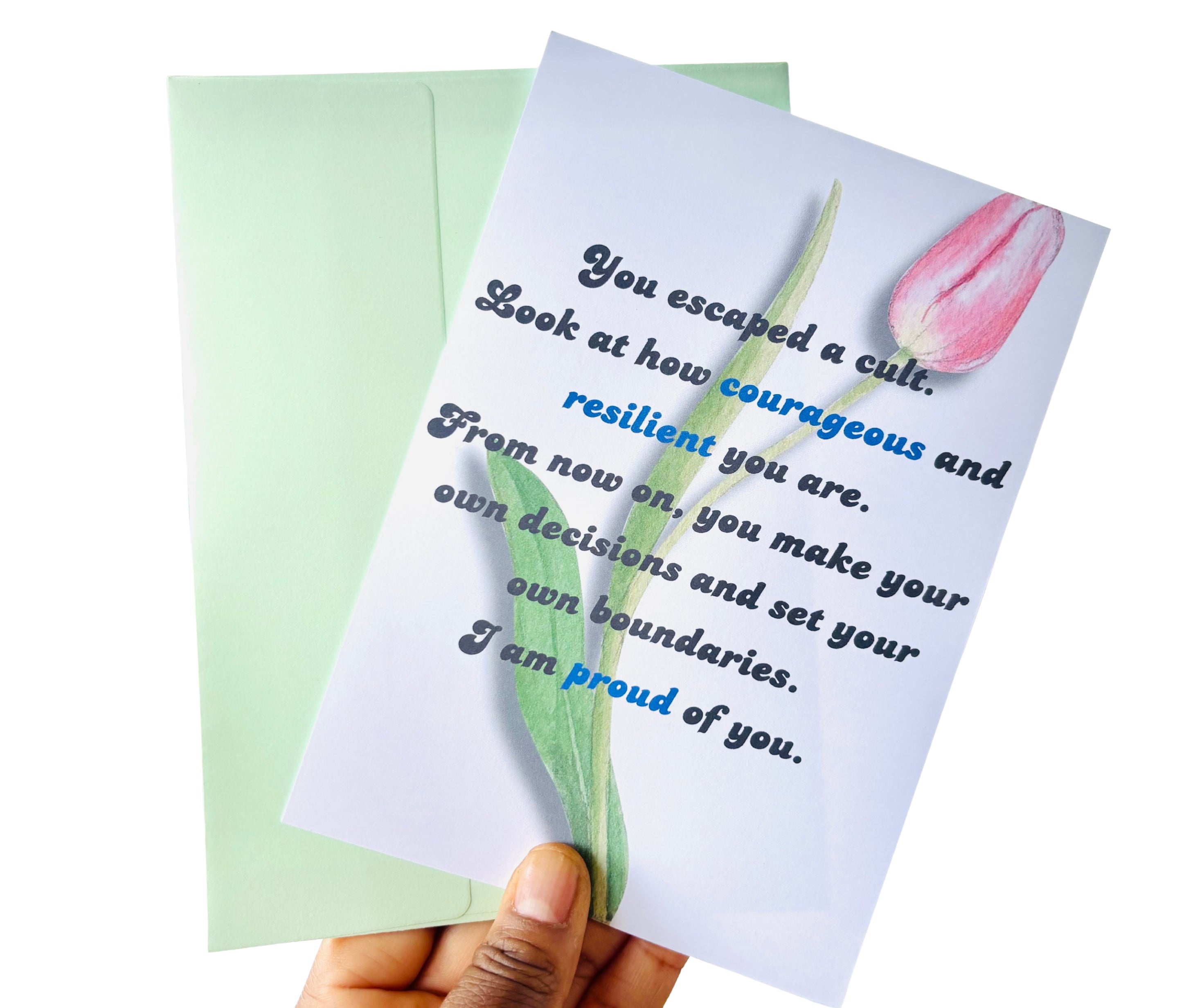Freedom From A Cult•One Sided Greeting Card•5x7