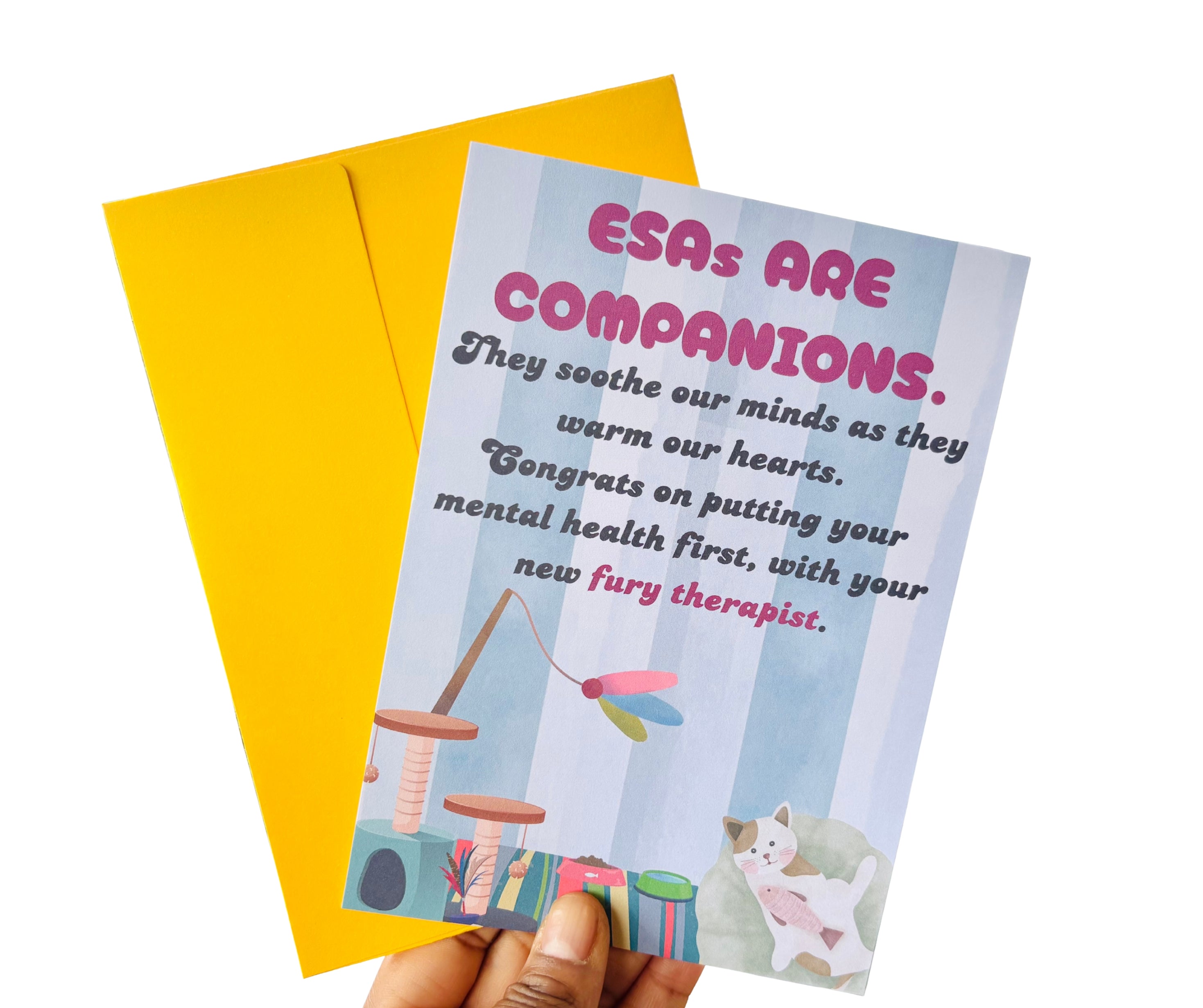ESA Companion•One Sided Greeting Card•5x7