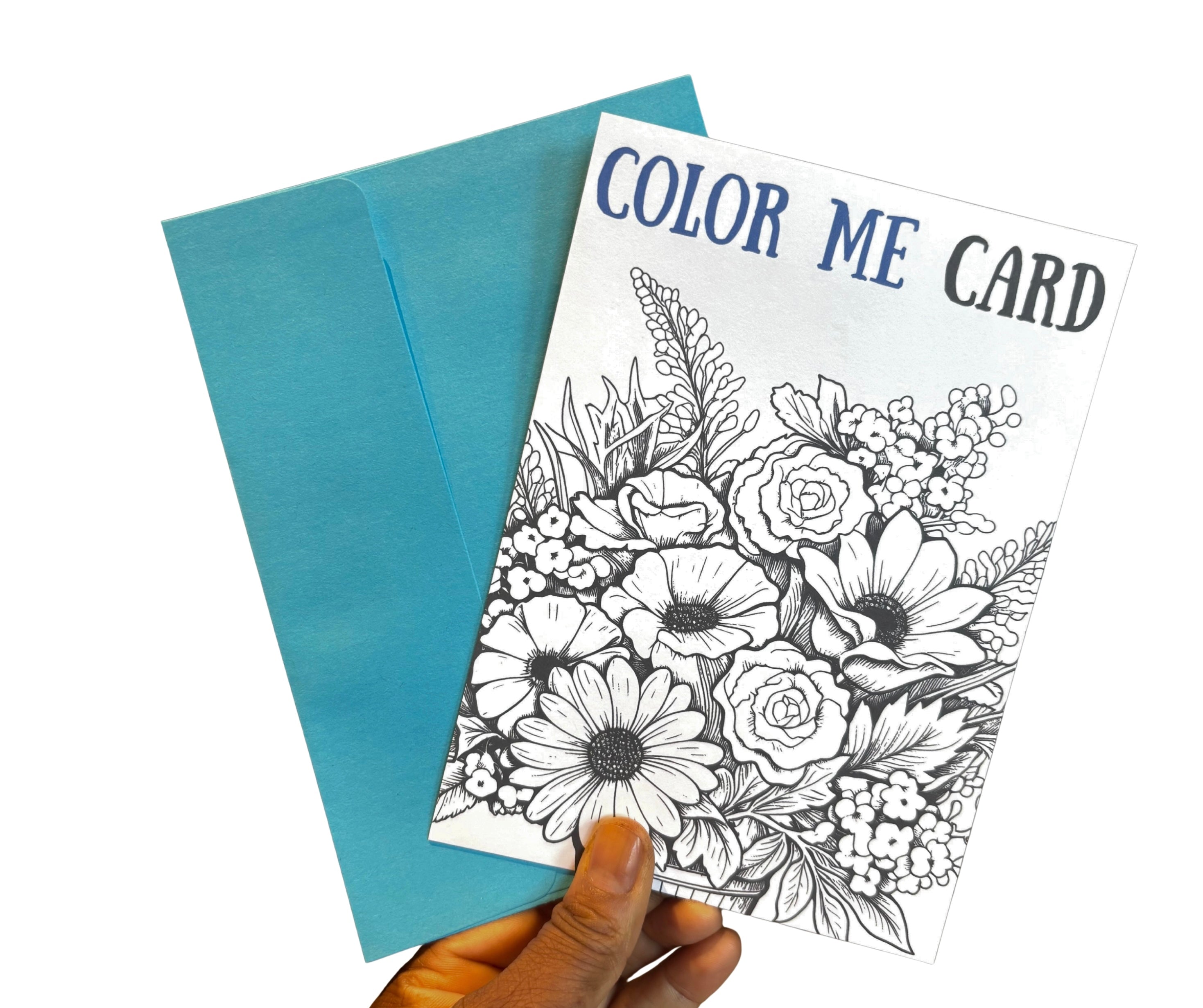 Color Me Card•One Sided Greeting Card•5x7