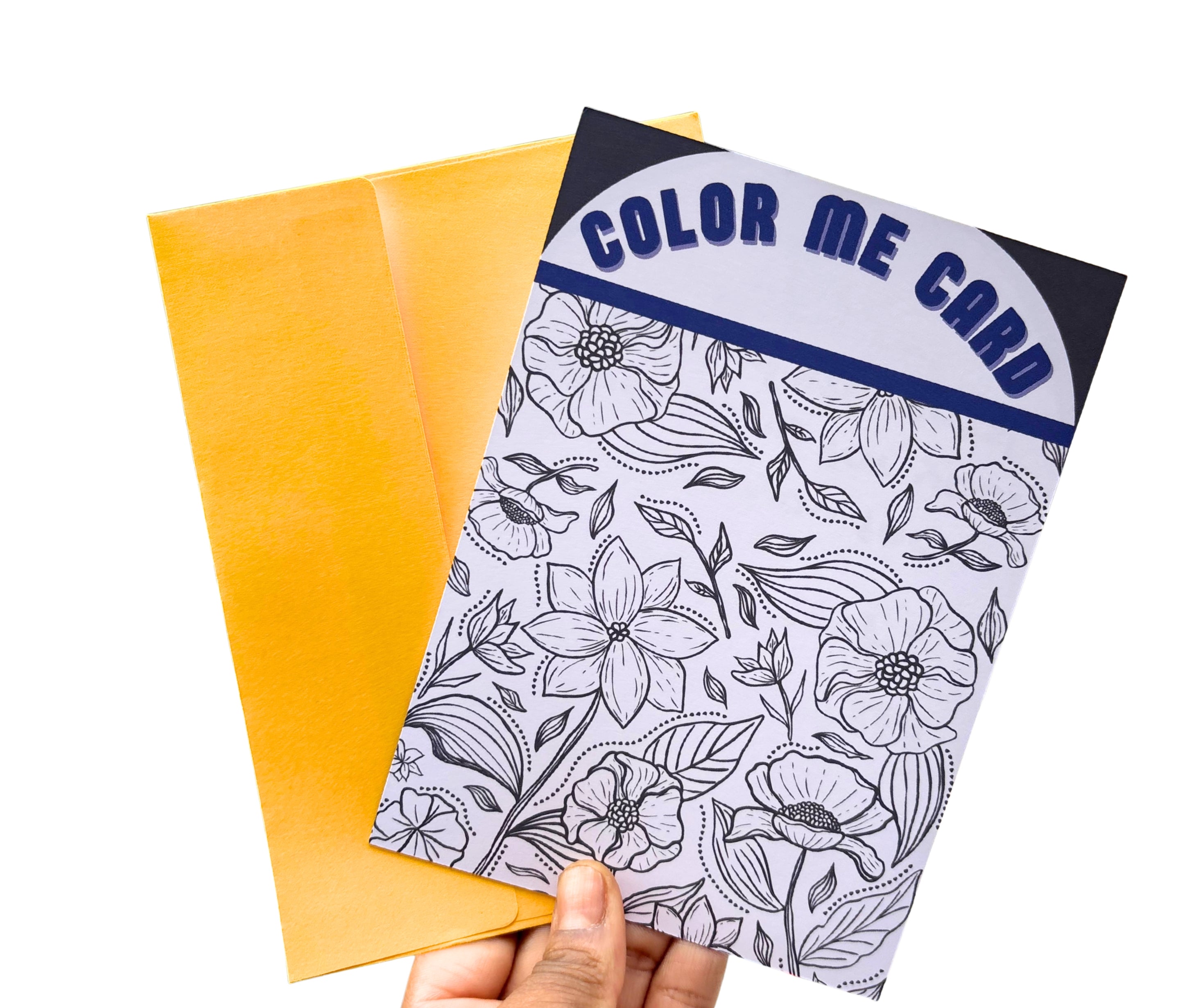 Color Me Card•5x7 One Sided Greeting Card