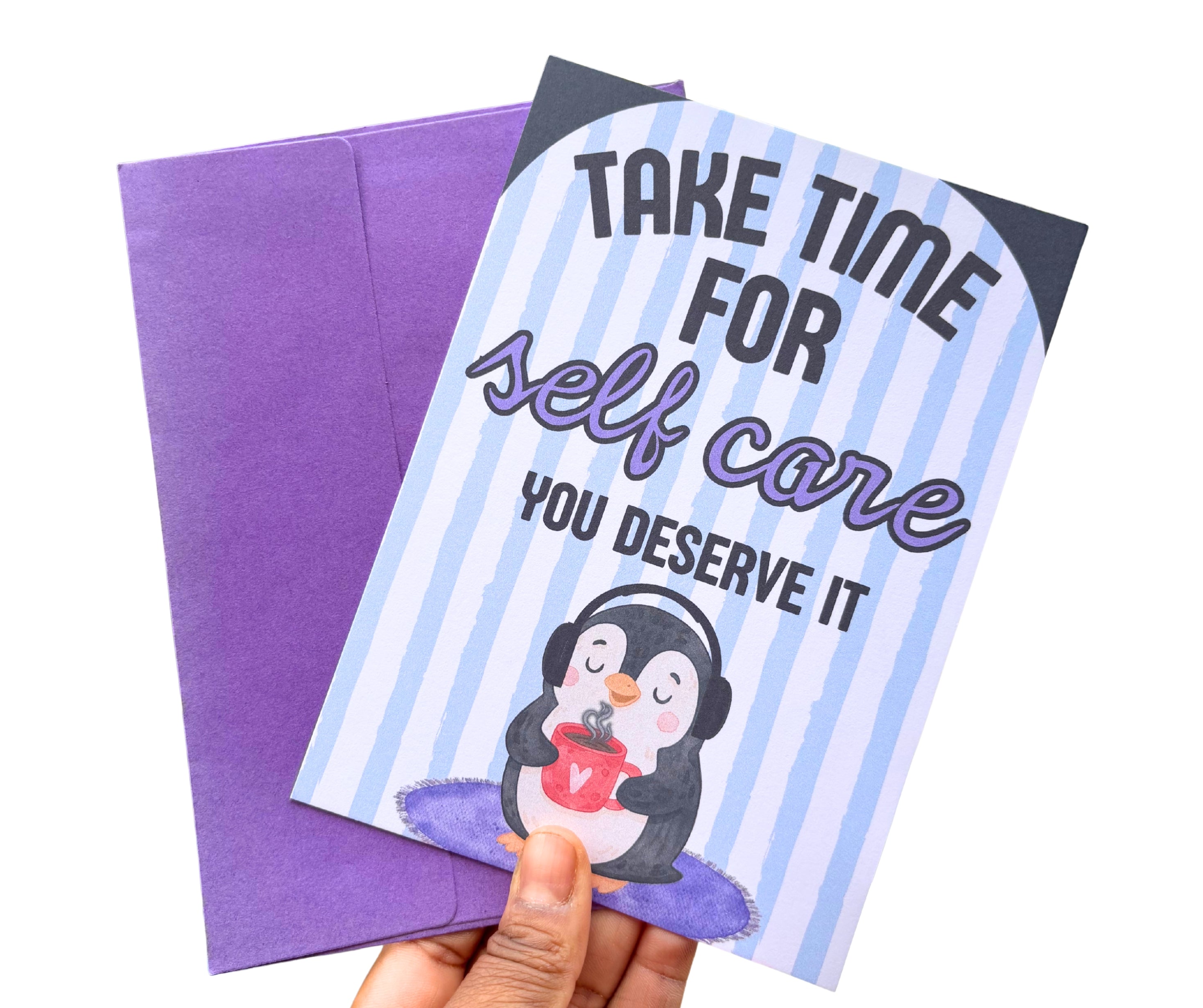 Take Time For Self Care•5x7 One Sided Greeting Card