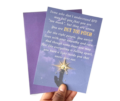BPD support•One Sided Greeting Card•5x7