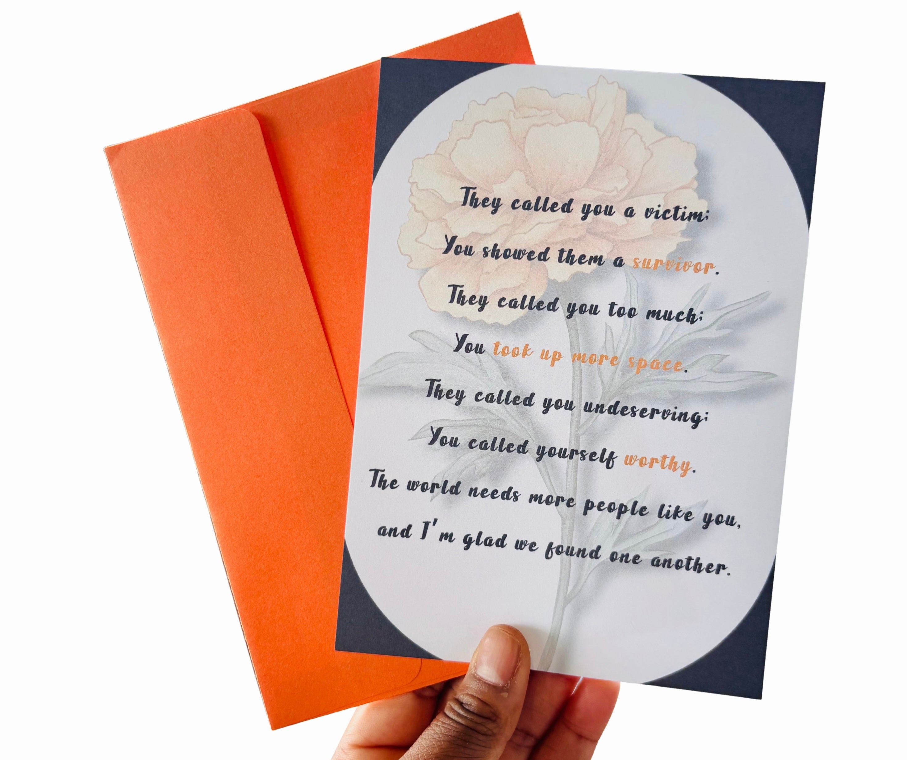 You’re A Survivor•One Sided Greeting Card•5x7