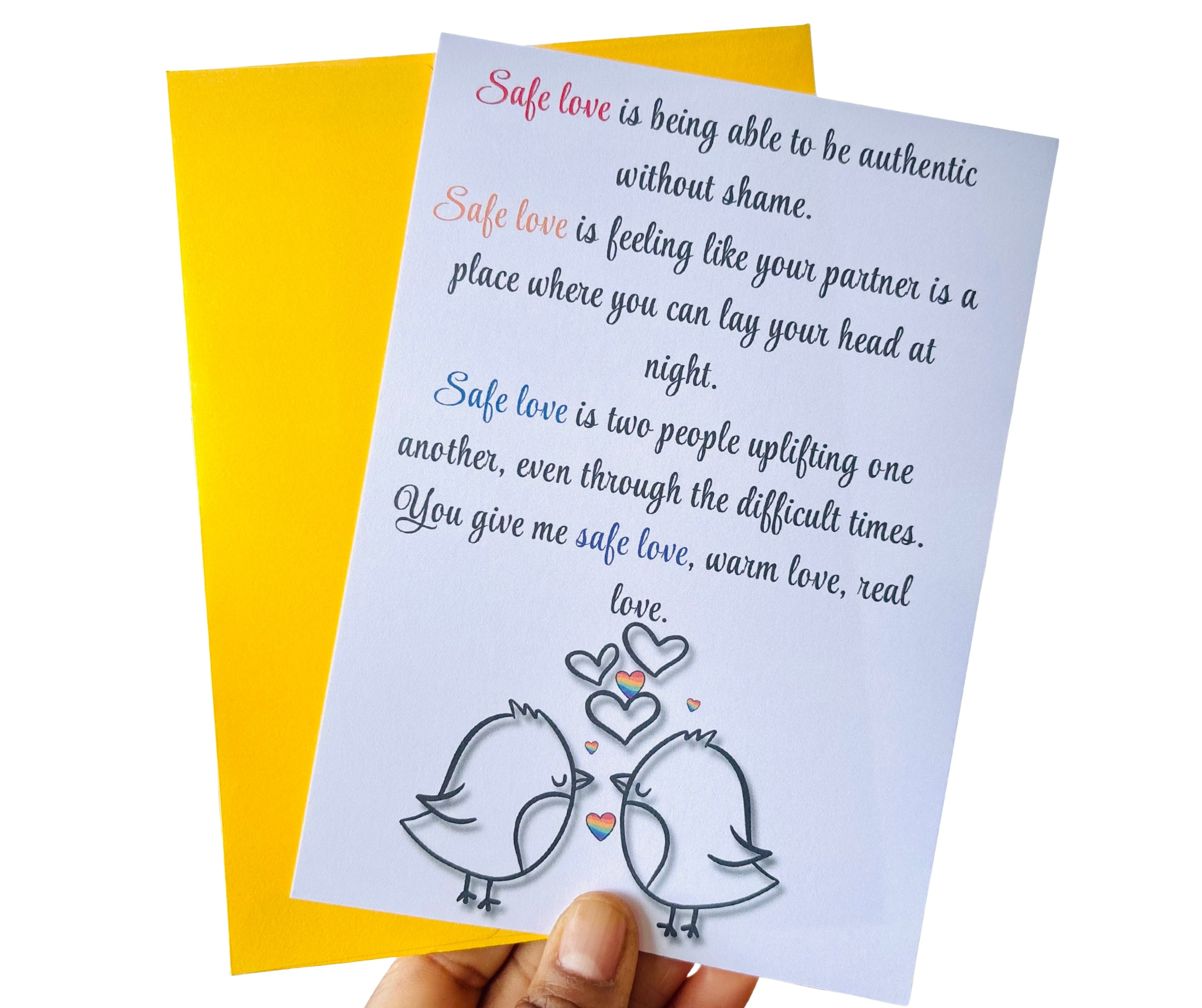 You’re My Safe Love Space•One Sided Greeting Card•5x7