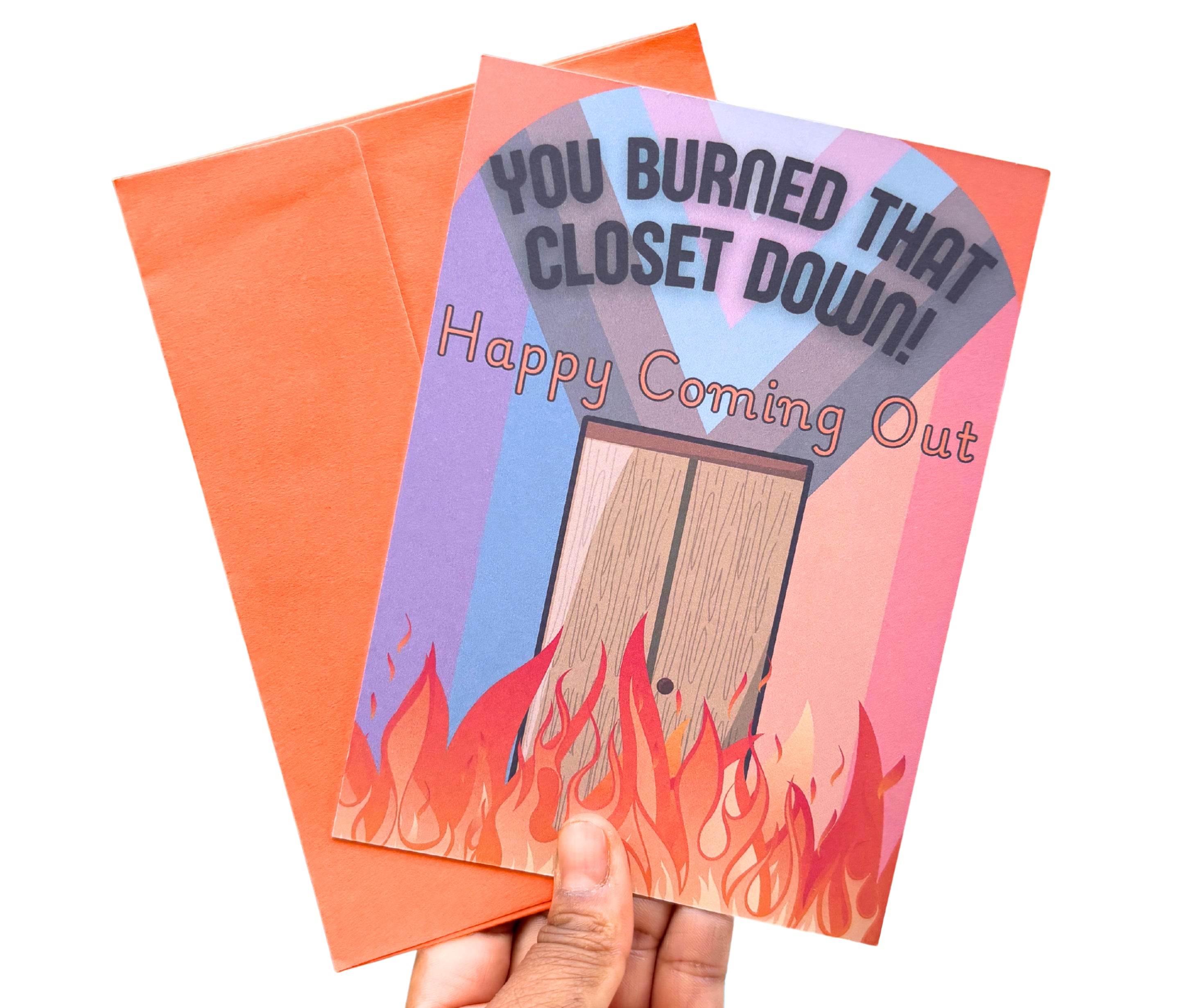 You Burned That Closet Down!•5x7 One Sided Greeting Card