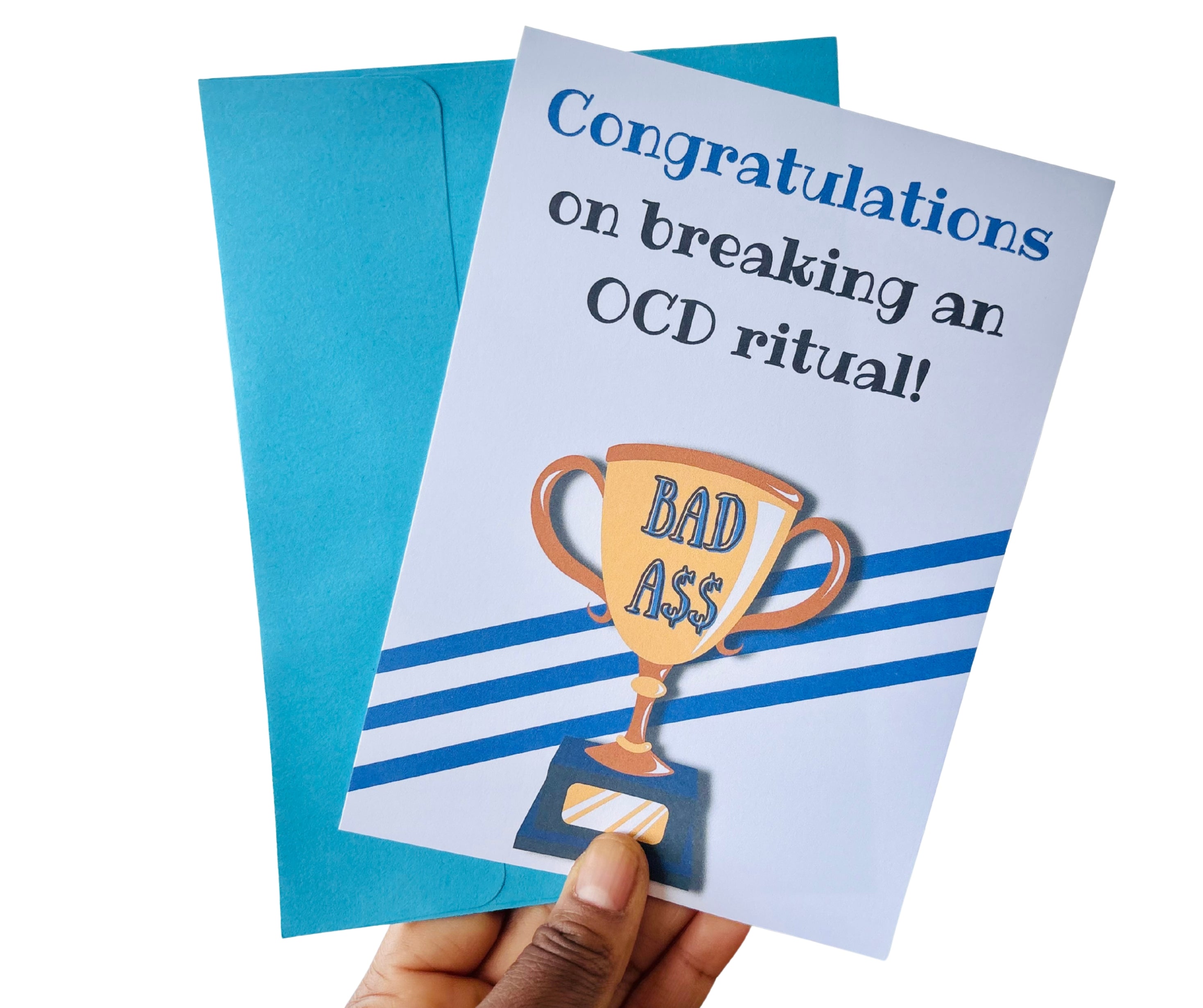 Congrats On Breaking An OCD Ritual•One Sided Greeting Card•5x7