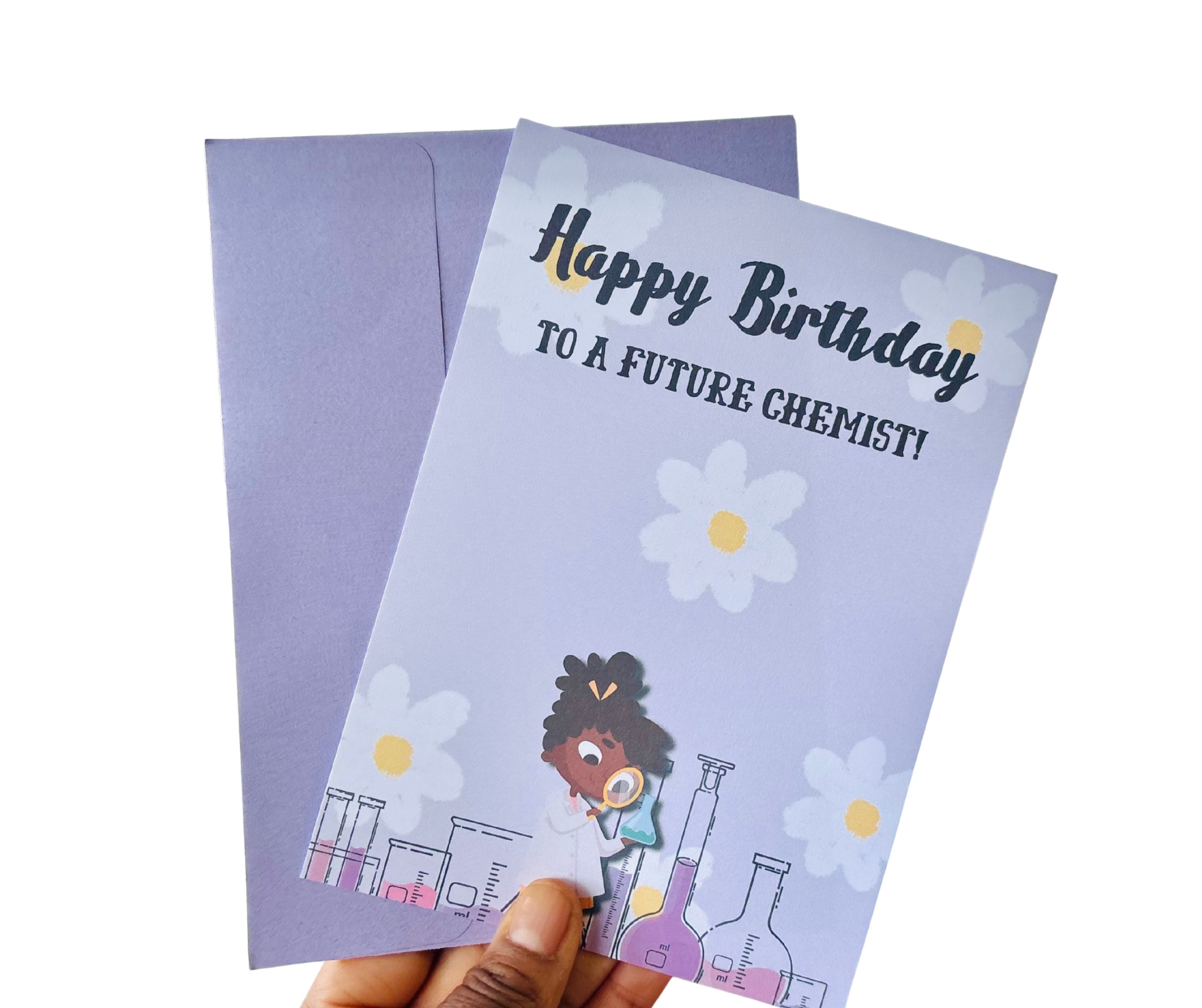 Happy Birthday To A Future Chemist•One Sided Greeting Card•5x7