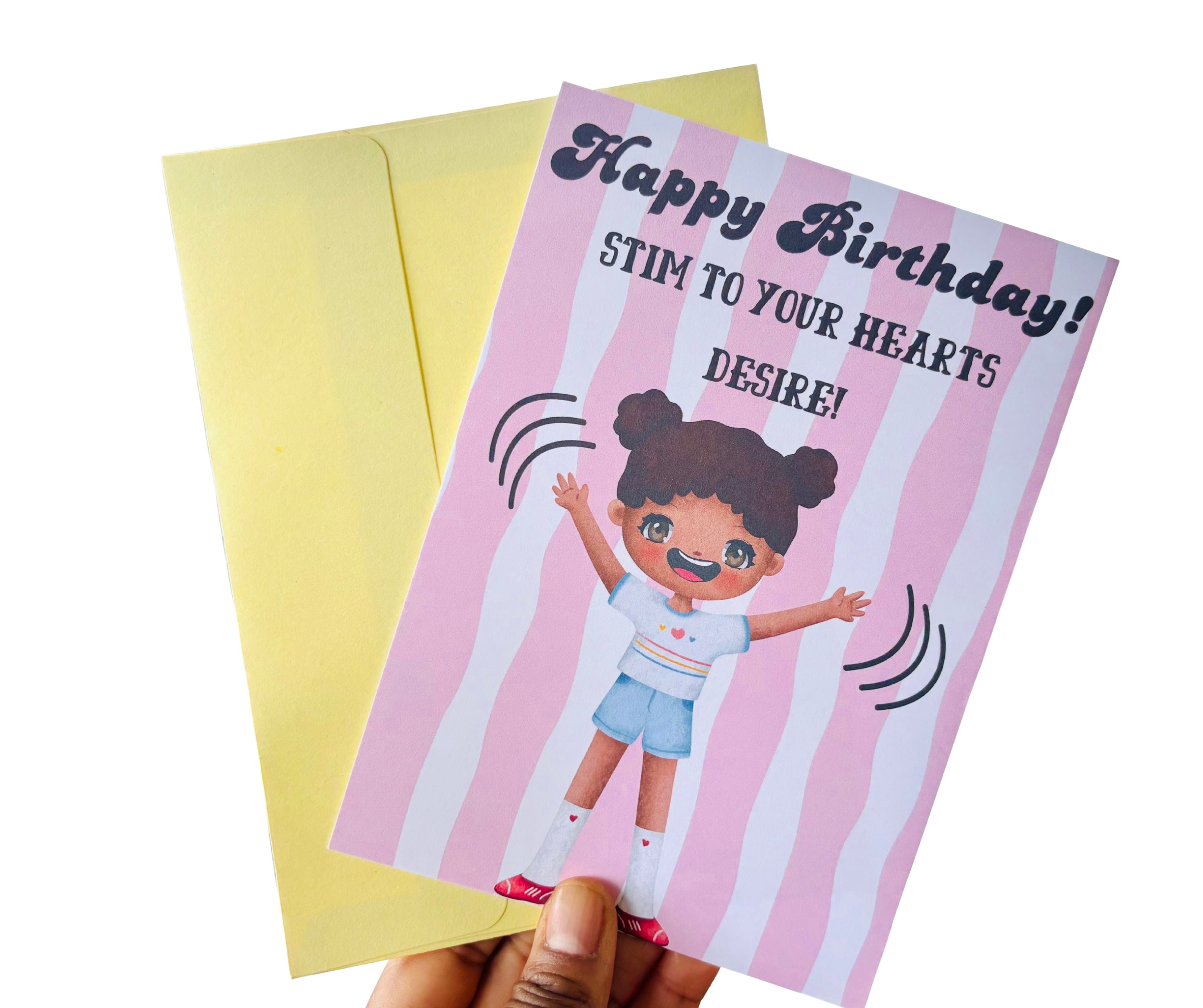 Happy Birthday Stim•One Sided Greeting Card•5x7