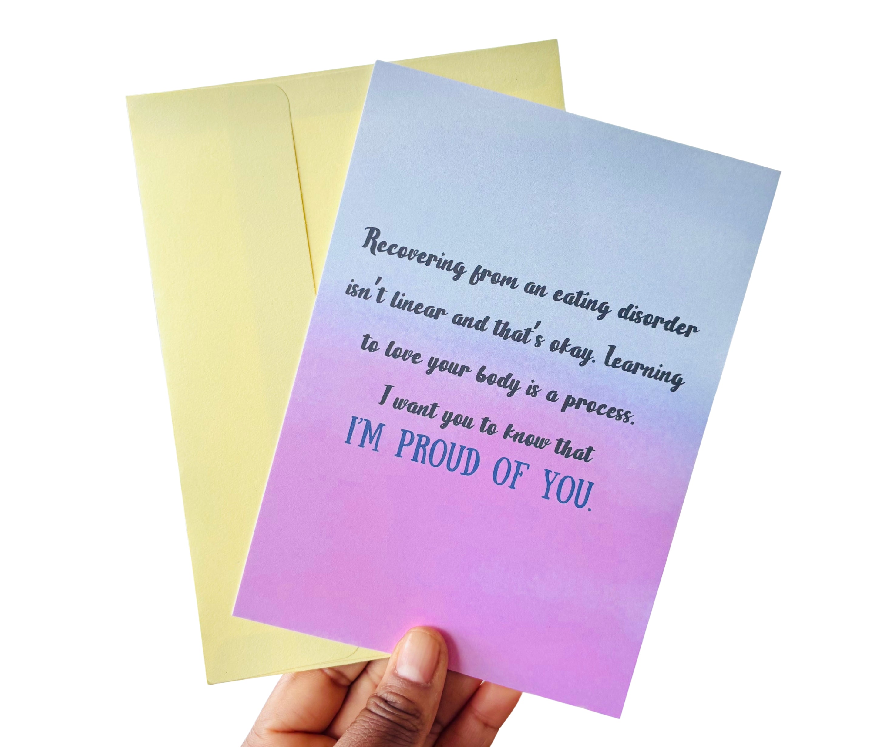 ED Recovery•One Sided Greeting Card•5x7